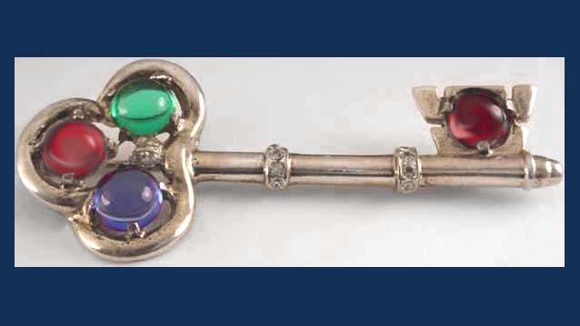 Corocraft Sterling Royal Key Pin Front