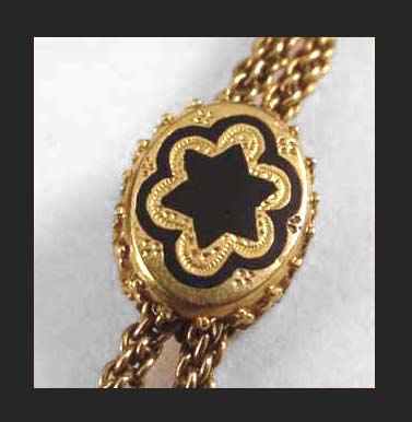 Victorian 14K Gold Slide Back