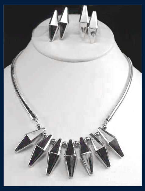 Hob&eacute; 14K White Gold over Sterling Demi Parure Front 1