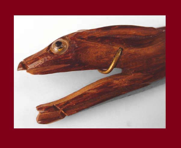 Wood Greyhound Pin Head