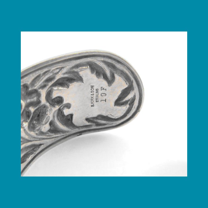 Kirk and Sons Sterling Floral Cuff Bracelet