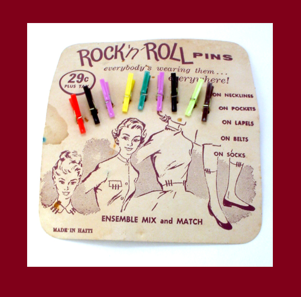 Rock 'n' Roll Plastic Pins