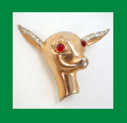 Bates and Bacon Sterling Vermeil Deer Pin