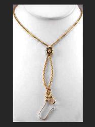 Victorian 14K 62" Chain with Slide