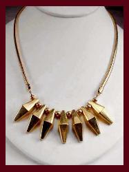 Hobé 14K Gold Filled Geometric Necklace