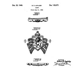 Accessocraft War Relief Pin Patent
