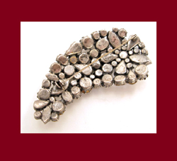 Austria Sparkling Rhinestone Brooch Signature