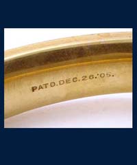 Bates and Bacon 1905 Golden Etched Bracelet Mark