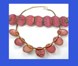 Andree Bazot Enamel and Glass Necklace and Bracelet Back