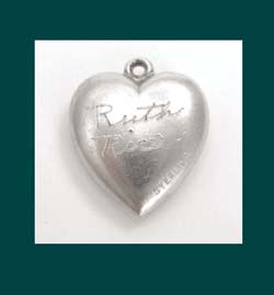 Sterling Bells Puffy Heart Charm Signature
