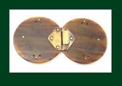 Tortoise and Repousse Belt Buckle Signature