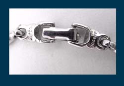 Bogoff Aqua Rhinestone Necklace Signature