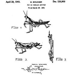 Boucher Praying Mantis Design Patent