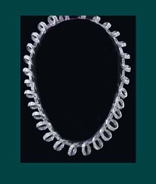Boucher Continuous Loops of Rhinestones Necklace