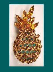 Alice Caviness Rhinestone Pineapple Pin