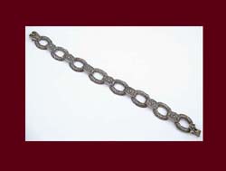 S. Christian Germany Sterling and Marcasite Bracelet