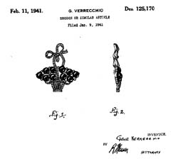 Coro Basket Pin, Verrochio Patent