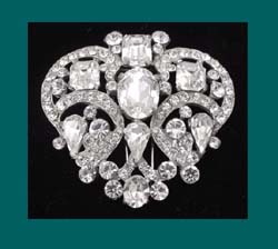 Coro Glistening Rhinestone Fur/Pin Clip