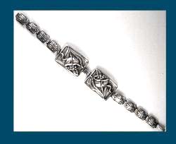 Danecraft Sterling Floral Bracelet