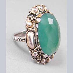 Theodor Fahrner Sterling Chrysoprase Ring