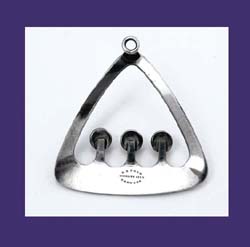 N.E. From Sterling and Amethyst Pendant Signature