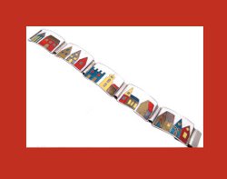 Germany Silver Perli Style Matte Enamel Bracelet