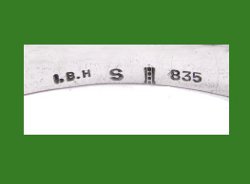 Hand Hammered Silver Bracelet Signature
