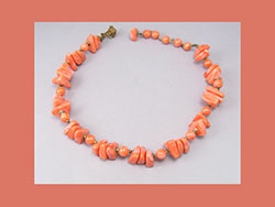 Miriam Haskell Faux Coral Necklace