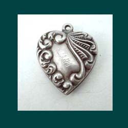 Sterling Silver 1941 Heart Charm