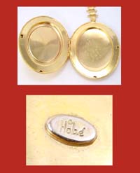 Hobe Revival Glass Scarab Locket Signature