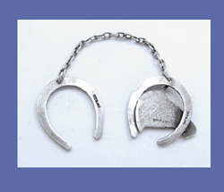 Sterling Horse Head and Shoe Fob Signature
