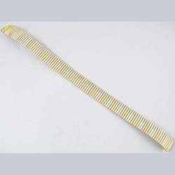 14k Tri Color White, Yellow and Rose Gold Bracelet Full