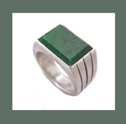 Kalo Sterling Jasper Ring