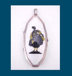 Enamel Locket by Kollmar & Jourdan