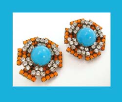 Kenneth J Lane Colorful Large Earrings