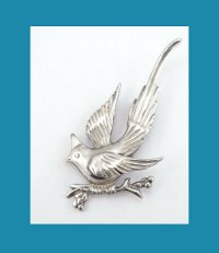 Mexico Sterling Silver Bird Pin