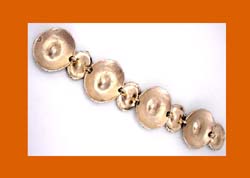 Mosell Enamel Floral Link Bracelet Back