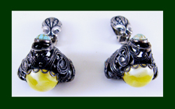 Napier Chunky Colorful Asian Charm Earrings