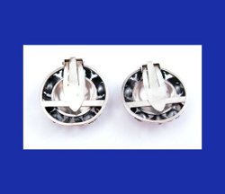 Neils Erik From Sterling Floral Earrings Back