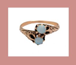 Victorian 10k Gold Opal Ring