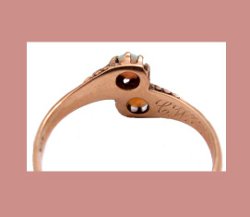 Victorian 10k Gold Opal Ring Back