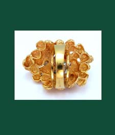 Large Panetta Emerald Green Rhinestone Ring Signature