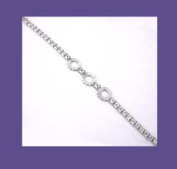 Art Deco Payco Sterling 1926 Rhinestone Bracelet Back