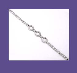 Art Deco Payco Sterling 1926 Rhinestone Bracelet