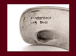 Perli Silver Hand Hammered Cuff Bracelet Signature