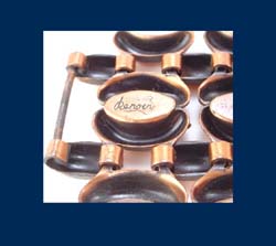 Renoir Wide Copper Track Bracelet Signature