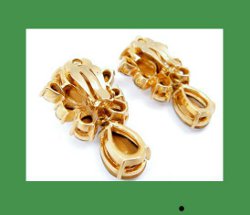 Show-stopper Glistening Rhinestone Earrings Back
