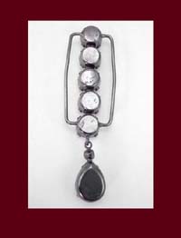 Schreiner Rhinestone Belt Buckle Back