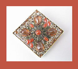 Schreiner Colorful Rhinestone Pin