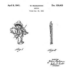 Silson Fiddler Boy Pin Patent